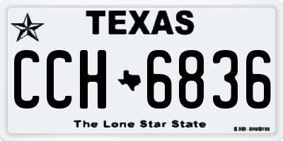 TX license plate CCH6836