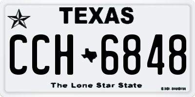 TX license plate CCH6848