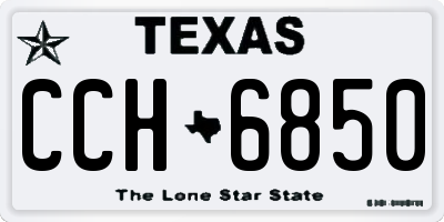 TX license plate CCH6850