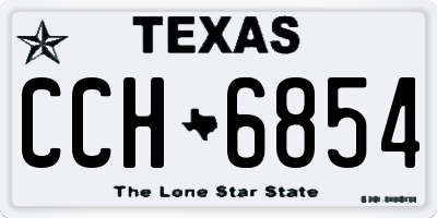 TX license plate CCH6854