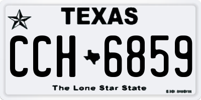 TX license plate CCH6859