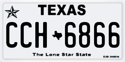 TX license plate CCH6866