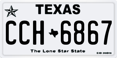 TX license plate CCH6867