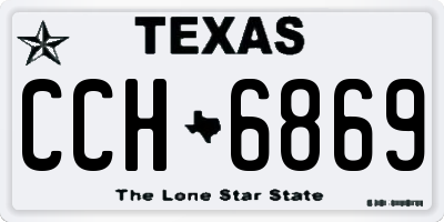 TX license plate CCH6869