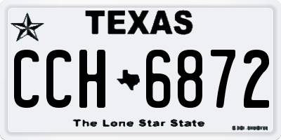 TX license plate CCH6872