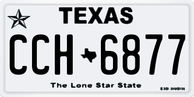 TX license plate CCH6877