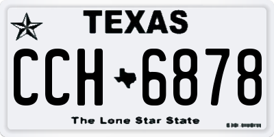 TX license plate CCH6878