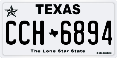 TX license plate CCH6894