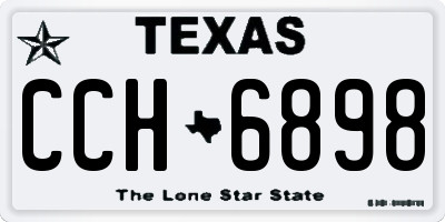 TX license plate CCH6898