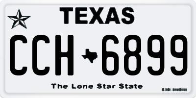 TX license plate CCH6899