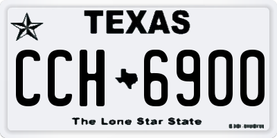 TX license plate CCH6900