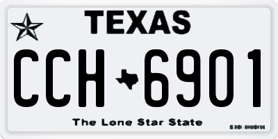 TX license plate CCH6901