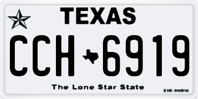 TX license plate CCH6919