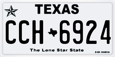 TX license plate CCH6924