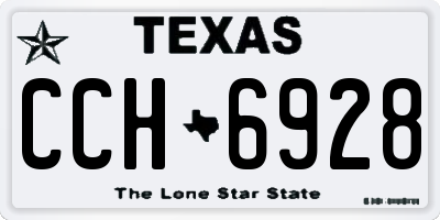 TX license plate CCH6928