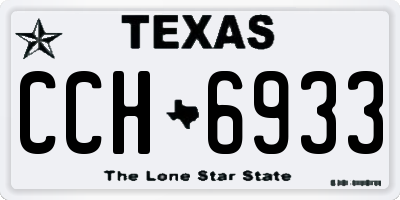 TX license plate CCH6933