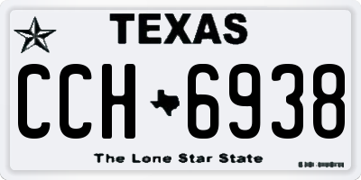 TX license plate CCH6938
