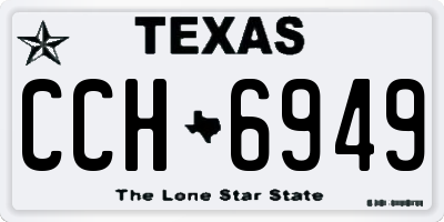 TX license plate CCH6949