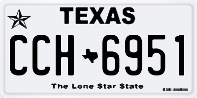 TX license plate CCH6951