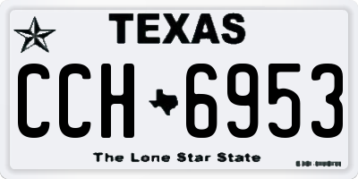 TX license plate CCH6953