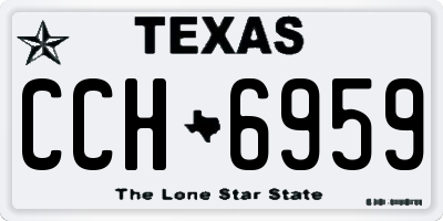 TX license plate CCH6959