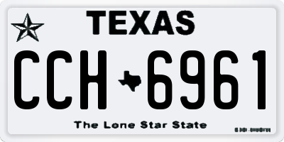 TX license plate CCH6961