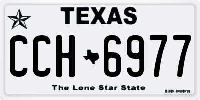 TX license plate CCH6977
