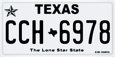 TX license plate CCH6978