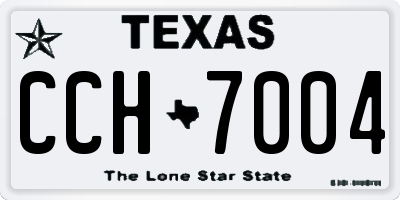 TX license plate CCH7004