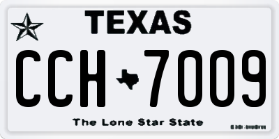 TX license plate CCH7009