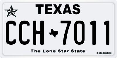 TX license plate CCH7011