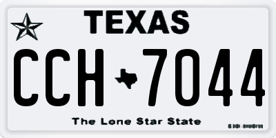 TX license plate CCH7044