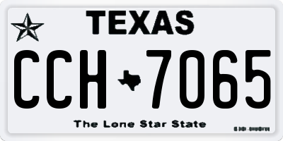 TX license plate CCH7065