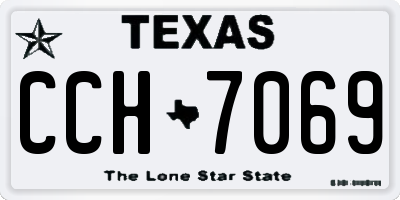 TX license plate CCH7069