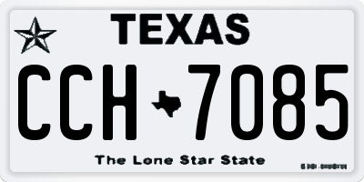 TX license plate CCH7085