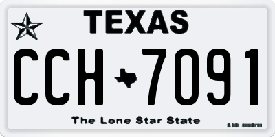 TX license plate CCH7091