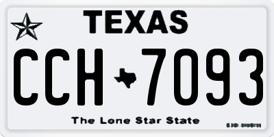 TX license plate CCH7093