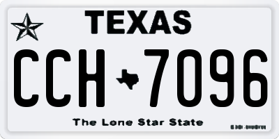 TX license plate CCH7096