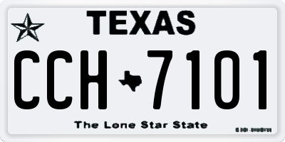 TX license plate CCH7101
