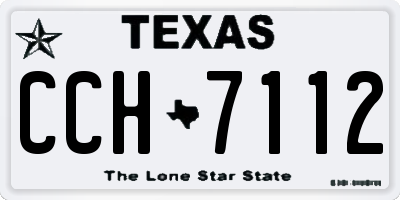 TX license plate CCH7112