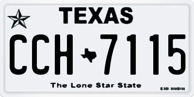TX license plate CCH7115