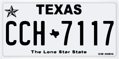 TX license plate CCH7117