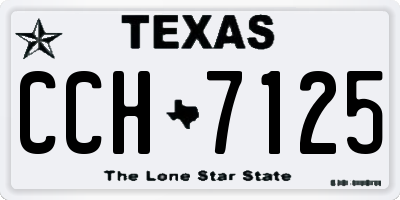 TX license plate CCH7125