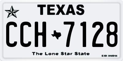TX license plate CCH7128