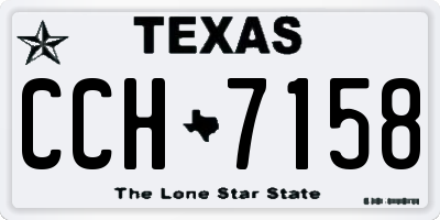 TX license plate CCH7158