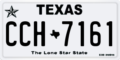 TX license plate CCH7161