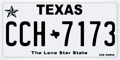 TX license plate CCH7173