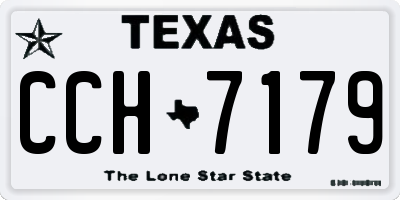 TX license plate CCH7179