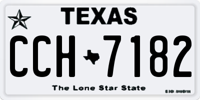 TX license plate CCH7182