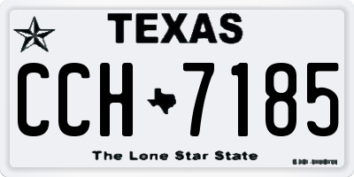 TX license plate CCH7185